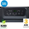 Dezumidificator Woods MDX20P Capacitate 20 litri/zi Pompa condens Uscare rufe Setare umiditate Afisaj electronic Timer Suprafata 40mp
